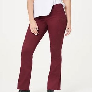 ❣️Laurie Felt pwr silky stretch embroidered NWOT L (14/16)